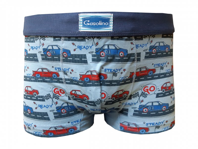 Gasolino boxerky chlapecké auta 2422 modré | Vermali.cz